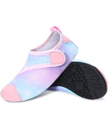 JIASUQI Kids Water Shoes Quick Dry Aqua Socks 4/5 UK Child - Light Pink - Buy Online on GoSupps.com