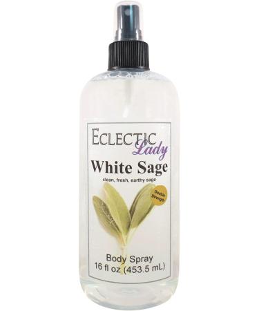 White Sage Body Spray Body Mist for Women with Clean Light & Gentle Fragrance Long Lasting Perfume with Comforting Scent for Men & Women Cologne with Soft Subtle Aroma For Daily Use Double Strength 16 Fluid Ounces