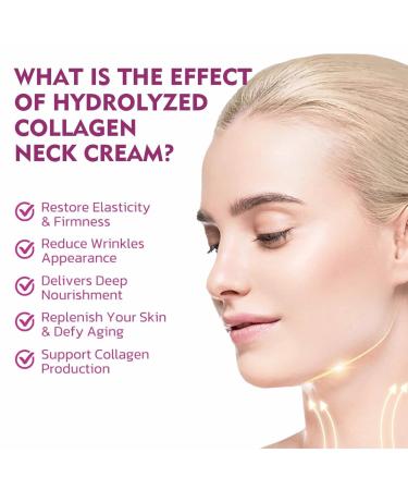 Hydrolized Collagen Neck Cream Neck Tightening Firming Cream Sagging Skin Anti Aging Collagen Firming Cream for Neck- 40g*2 - Buy Online on GoSupps.com