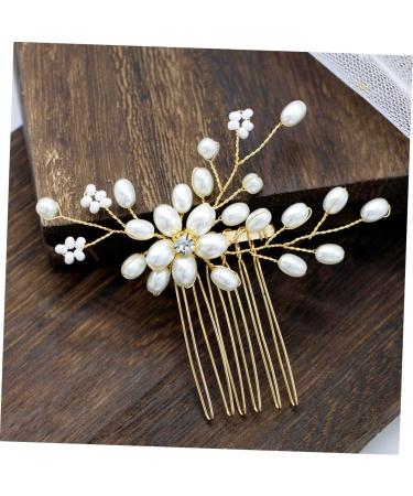 FRCOLOR Set of 6 Bridal Hair Comb Wedding Hair Accessories Wedding Headpiece Pearl Hair Clips Hair Pin Hair Clip Tiara Headpiece for the Bride Manual Set - Buy Online on GoSupps.com