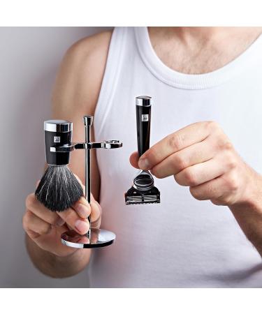 Buy Zwilling 3-Part Razor Set | Black Gift Set with Razor Brush & Bracket for Gillette Fusion - International Shipping Available - Buy Online on GoSupps.com