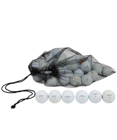 Clean Green Golf Balls 24 Ball Pack Recycled Used for Titleist Pro V1X Golf Balls Brand Bulk Mix - Good Condition for Titleist Golf Balls - Includes Mesh Carrying Bag & Recycled and Used Golf Balls