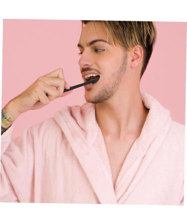 Uthclo Soft Toothbrush Set - 4 Pack Travel Toothbrushes for Adults & Kids | Black Soft Bristles - Buy Online on GoSupps.com