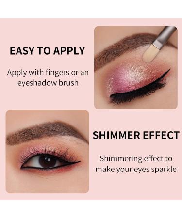 Oulac Glitter Eyeshadow Metallic Finish - Pink Star Light Pink | Waterproof & Long-Lasting | Vegan | 12g - Buy Online on GoSupps.com