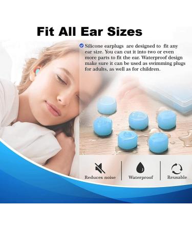 Reusable Silicone Earplugs for Sleep Snoring Swimming & Travel - 12 Couples - Perfect for Concerts Work & Studying - Buy Online on GoSupps.com
