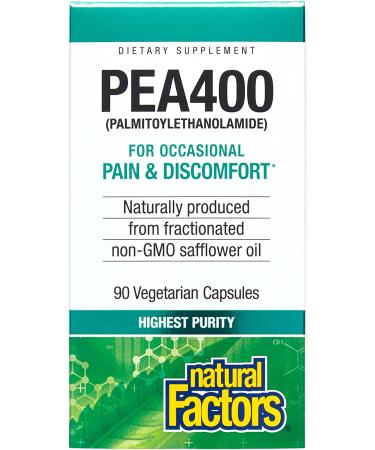Natural Factors PEA400 - 90 Vegetarian Capsules for Enhanced Wellness - Buy Online on GoSupps.com