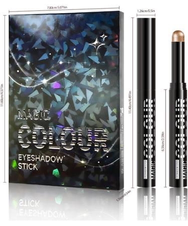 Eyeshadow Stick - Silky Glitter Castle Shiny Pen | Studio 6 Colors with Smooth Finish for Cream Eyeshadow for Holiday Wedding Street Style - Buy Online on GoSupps.com