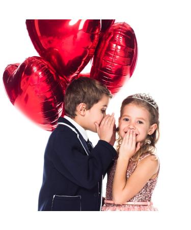 Girls Crystal Tiara Set - Heart Rhinestone Crown Headband for Wedding, Prom, Birthday Party - Buy Online on GoSupps.com