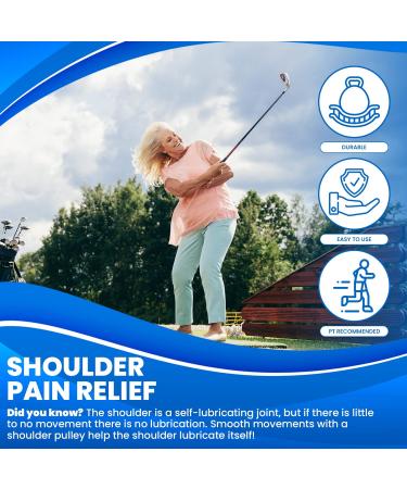 RangeMaster BlueRanger Shoulder Pulley with Patient Guide  Aids Recovery and Rehabilitation  Helps Enhance Pain Free Range of Motion  Adjustable  Metal Bracket Door Attachment Metal Bracket Door Attachment Blue - Buy Online on GoSupps.com