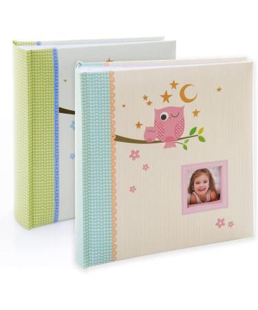 Kusso Blue Sleepy Owl Children's Photo Album - Personalize with 200 6x4 Inch Photos for Babies, Toddlers, and Kids - Buy Online on GoSupps.com