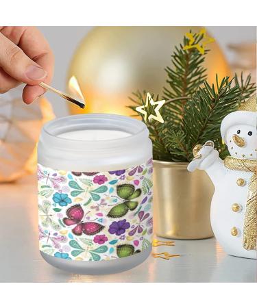 Orange Lemon Scented Candles - 7oz Aromatherapy Jar Candles Gift Set for Women | Perfect Birthday Gifts with Butterflies & Dragonflies - Buy Online on GoSupps.com