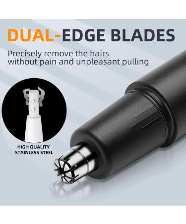 2024 Ear and Nose Hair Trimmer for Men & Women | Painless Battery-Operated Facial Hair Clipper | IPX7 Waterproof Dual Edge Blades - Buy Online on GoSupps.com