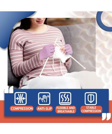 Buy DRNAIETY Arthritis Compression Gloves - 2 Pairs Anti-Slip for Men & Women Medium Purple - International Shipping Available - Buy Online on GoSupps.com