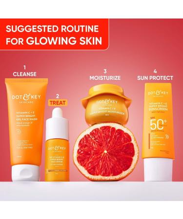 Vitamin C + E 5% Niacinamide Serum | Vitamin C Serum For Glowing Skin | Fades Dark Spots | Vit C Serum with Blood Orange & Pumpkin | For Uneven & Dull Skin | For All Skin Types | 30ml - Buy Online on GoSupps.com
