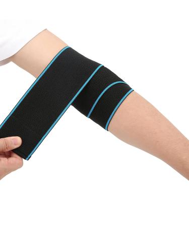 Shop Adjustable Elastic Elbow Brace - Non-Slip Breathable Soft for Outdoor Sports & Weightlifting - Blue - Buy Online on GoSupps.com