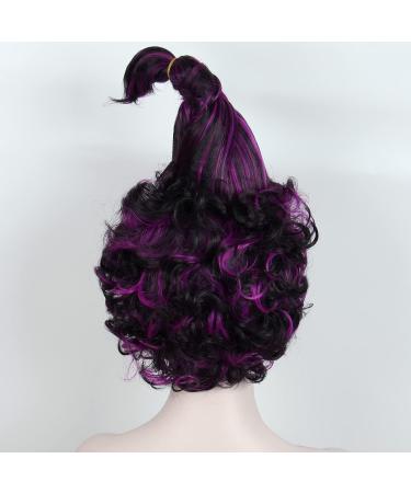 Linfairy Natural Black Purple Witch Cosplay Wig - Halloween Costume Accessory for Women | International Shipping - Buy Online on GoSupps.com