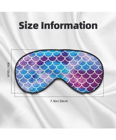 Mermaid Fish Scale Print Sleep Eye Mask | Soft Eyeshade for Travel & Naps - Perfect for Women & Men - Buy Online on GoSupps.com