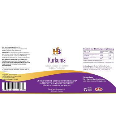 Turmeric Curcumin with Black Pepper & Ginger Root 1500mg - Natural Antioxidant for Pain Relief & Joint Comfort Non-GMO Gluten-Free Vegan - Buy Online on GoSupps.com