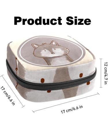 Shop Women s Binding Storage Bags - Hand-Drawn Forest Animals Portable Menstrual Inserts & More | Perfect for School & Office - Buy Online on GoSupps.com