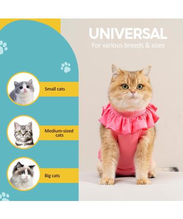Avont Katzenbody for Cats | Recovery Suit for Spay Castration & Wound Protection - Large Rose Pink - Buy Online on GoSupps.com