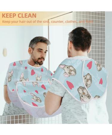 Beard Bib Apron for Men | Non-Stick Waterproof Hair Catcher | Ideal for Shaving & Trimming | Dog-Friendly Grooming Cape - Buy Online on GoSupps.com