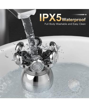 7D Head Shavers for Bald Men - 6 in 1 USB Rechargeable Electric Razor | Wet & Dry Bald Head Clipper & Trimmer - Buy Online on GoSupps.com