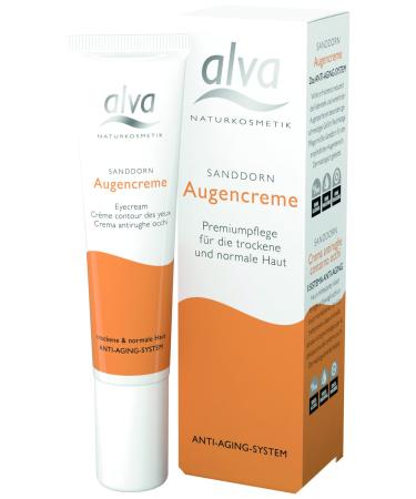 alva naturkosmetik sea buckthorn eye cream 1 pack (1 x 15 ml)