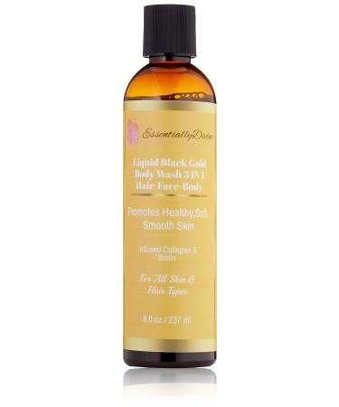 Silk Liquid Black Gold Soap 3in1 Hair Face & Body Wash