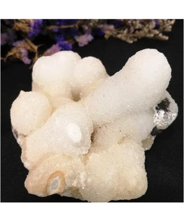 Natural White Crystal Cluster Quartz raw Minerals apophylite Specimen gem Stones for Home Decor Gift Decoration ZJGIDTEM (Size : 280-380g) - Buy Online on GoSupps.com
