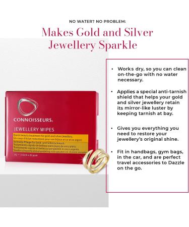 Connoisseurs Jewelry Dry Disposable Wipes 25 Count Standard - Buy Online on GoSupps.com