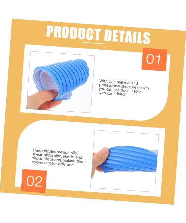 FRCOLOR 10 Pairs Odorless Sweat-Absorbing Sports Insoles - Shockproof Shoe Inserts for Women | Thin Comfortable and Durable - Perfect Sports Accessory - Buy Online on GoSupps.com