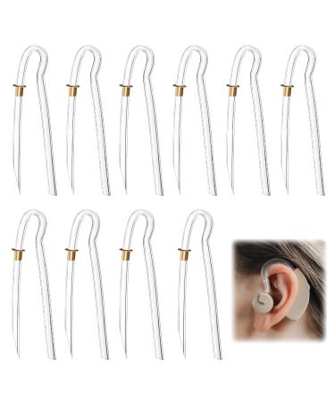 10Pcs Hearing Aid Tubes Lightweight Hearing Aid Tubes Suitable for Most Hearing Aids Tubes Flexible Hearing Aid Tubing Replacement Transmitting Clear Sound (3.1 * 2.0mm)