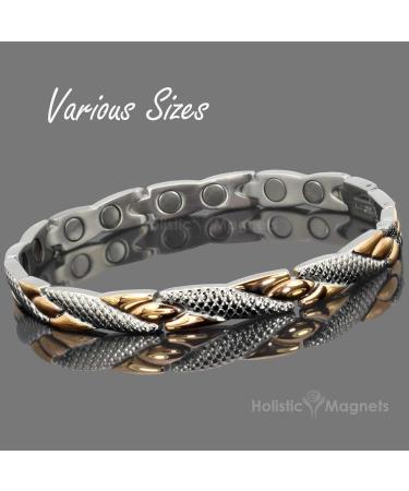 Elegant Magnetic Health Bracelet for Women - Arthritis & Carpal Tunnel Relief - Stainless Steel - All Sizes Available - Buy Online on GoSupps.com
