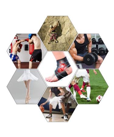 High-Elastic Breathable Ankle Brace for Men & Women | Adjustable Compression Wrap for Plantar Fasciitis Sprain & Joint Pain Relief - Ideal for Sports - Black - Buy Online on GoSupps.com