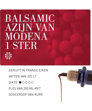 The Bucket La Secchia Balsamic vinegar from Modena Una Stella Oak aged 250 ml bottle with cork dosing cap - Buy Online on GoSupps.com