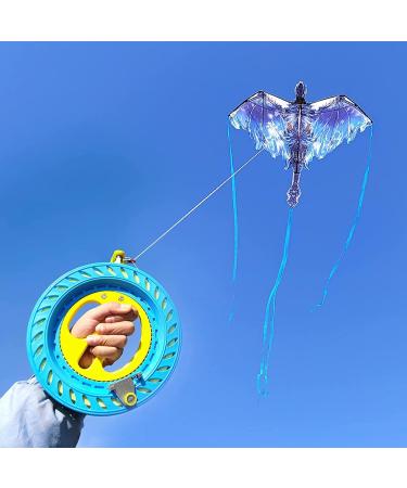 Seababoo 16 cm Kite Roll Cord Winch - Dragon Kite Roller Winder with 150m Line & Leash for Ultimate Flying Experience - Buy Online on GoSupps.com