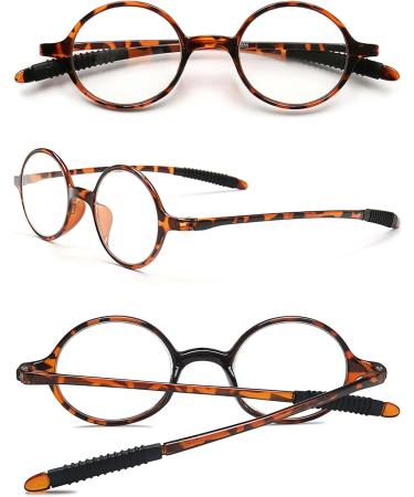 Buy Lanomi Retro Round Reading Glasses for Men & Women - Easy-Rim Nerd Glasses | Multiple Strengths Available (1.0 to 4.0) - Buy Online on GoSupps.com
