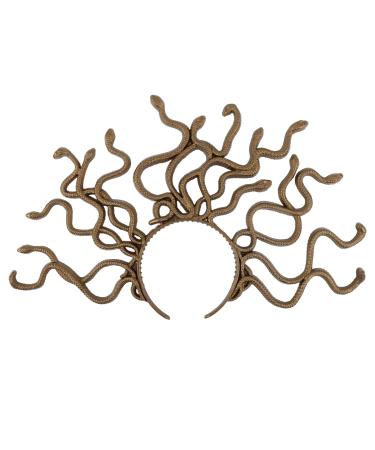 Snake Headpiece for Medusa Snake Headpiece Costume Greek Goddess Headdress Halloween Snake Headband Reusable Snake Hair Accessories for Woman Halloween Party