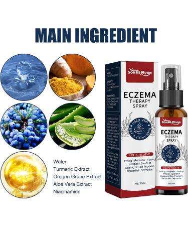 BOSSIK 2023 Eczema Therapy Spray - Fast Acting Relief for Dry, Itchy Skin (5pcs) - Buy Online on GoSupps.com