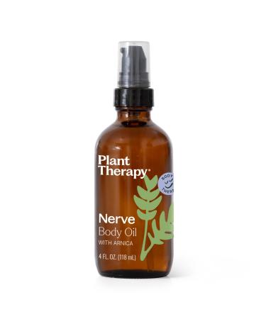Plant Therapy Nerve Body Oil with Arnica 4 oz Supports Discomfort and Tenderness Soothing for Sharp or Tingling Sensations Softens & Nourishes Skin