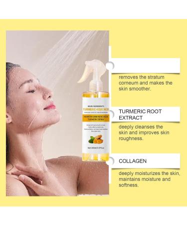 XKrmp Peel Shot Keratin Care Kojic Acid Turmeric Spray Gentle Exfoliating Moisturizing Body Spray for Smooth & Glowing Skin Ideal for All Skin Types 667 Fl Oz 3Pcs - Buy Online on GoSupps.com