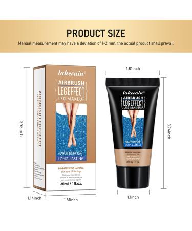Waterproof Leg Makeup - Full Coverage Body Concealer | Vein Cover-Up Cream | Natural Tan Finish for Flawless Legs | 30ML #03 BRONZE - Buy Online on GoSupps.com
