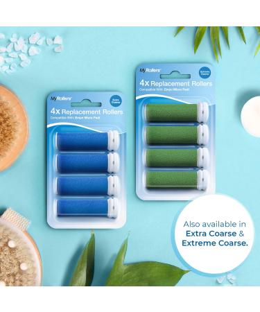 4 Pack Super Coarse Micro Mineral Replacement Rollers for Emjoi Micro Pedi - Buy Online on GoSupps.com