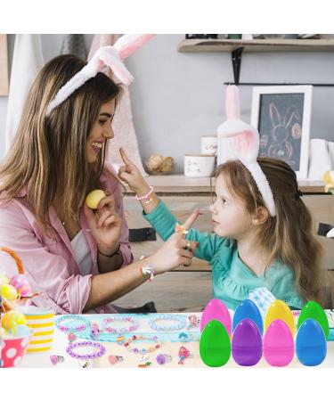 Kirdume Easter Eggs Prefilled With Bracelets - Prefilled Bright Easter Eggs with Bracelets - Easter Basket Stuffers Easter Party Favours for Girls Kids Children Boys Sh-08 - Buy Online on GoSupps.com