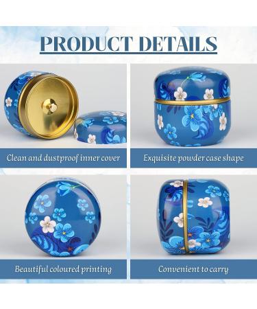 Body Powder Container with Powder Puff - Travel-friendly Dusting Powder Dispenser for Baby Women (Flowering) - Buy Online on GoSupps.com