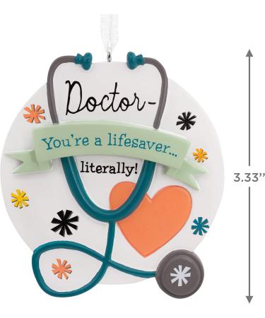 Shop Hallmark Doctor Lifesaver Stethoscope Christmas Ornament - Perfect Holiday Gift for Medical Professionals | International Shipping Available - Buy Online on GoSupps.com