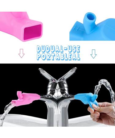 3-Colored Silicone Tap for Kids - Delayed Flow for Safe Hand & Face Washing | International Shipping - Buy Online on GoSupps.com