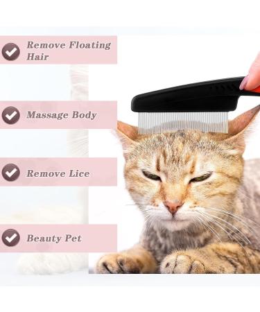 5 Pack Flea Comb for Cats & Dogs | Effective Lice & Flea Removal | Professional Pet Care Comb - Buy Online on GoSupps.com