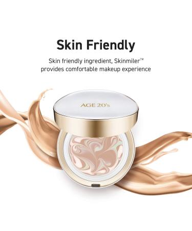 AGE 20's Long Stay Foundation Cushion Pact #13 Ivory + Purple Tone Up Base - Buy Online on GoSupps.com