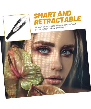 Beavorty Retractable Eyebrow tweezer Retractable Tweezer Automatic Elastic Eyebrow tweezer Eyelash Clip Makeup Tool Eyebrow Tweezers Hair Removal Makeup Tools Telescopic - Buy Online on GoSupps.com